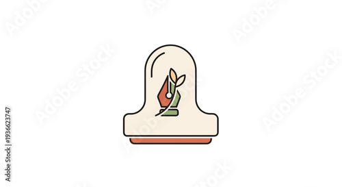 Hindu Shivalinga Temple Icon.