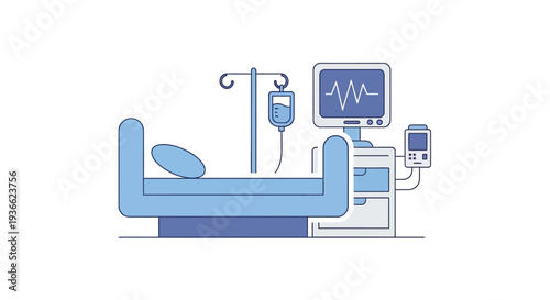 Hospital Bed Medical Equipment.