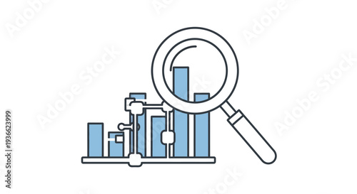 Magnifying Glass on Graph.