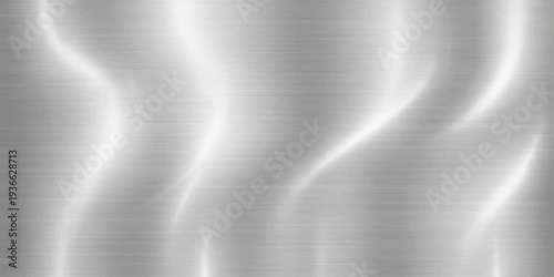 Abstract silver wavy fluid texture background, capturing a mesmerizing play of light and shadow, evoking a sense of calm and fluidity.
