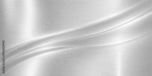 Abstract dynamic, rippling patterns flow smoothly across a bright, radiant surface. The design exudes an aura of purity and elegance, lending a modern, graceful aesthetic.