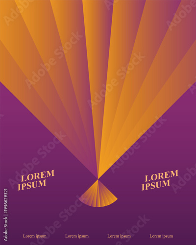 vector illustration of a show poster in an elegant style