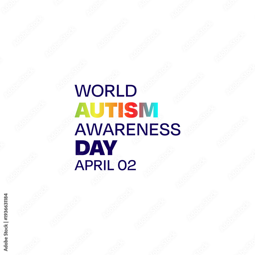 Obraz premium WORLD AUTISM AWARENESS DAY SYMBOL/ICON PNG