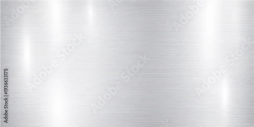 Abstract a minimalistic and modern brushed metal surface, rendered in a sophisticated, sleek, and high-tech style. the metallic texture reflects light and shadow.