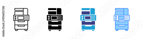 Multifunction icon set multiple style collection