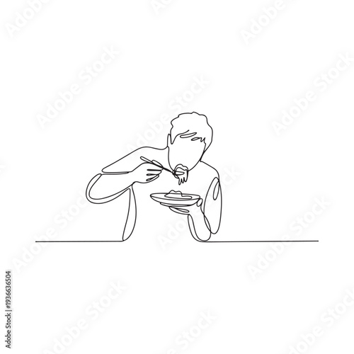 A woman presenting information while working at a cluttered office desk