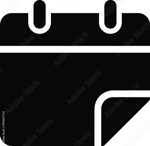 Calendar icon, symbol of date, planning, schedule, and time management