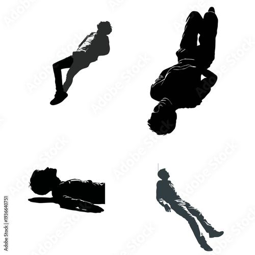 Minimalist silhouette of person carrying heavy ball representing mental burden and burnout