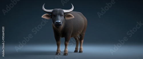 Panel kuchenny z motywem A serene water buffalo carabao embodies tranquility in rural landscapes evoking a sense of peace.