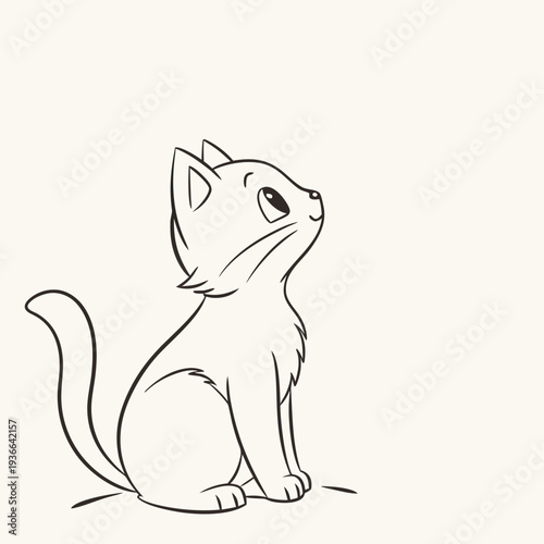 Cat Inside Soft Circle Frame