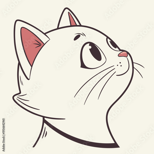 Ultra Minimal Cat Face Icon