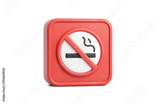 Free Download Vibrant Cartoon Style No Smoking Warning Sign 3d Illustration Isolated - GFXLoad