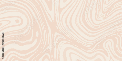Abstract swirling lines in a pale beige and cream color scheme