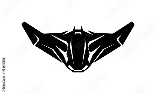 Black vector motorcycle helmet visor