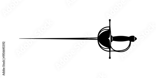 Vector illustration of a fencing sword