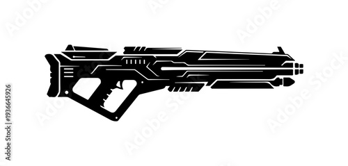 Vector futuristic gun icon