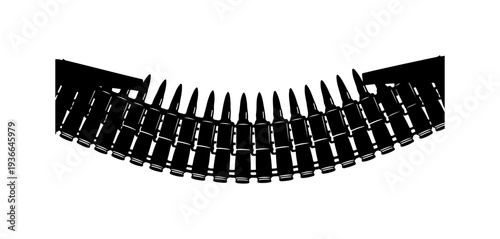 Set of 32 black fence spikes vector