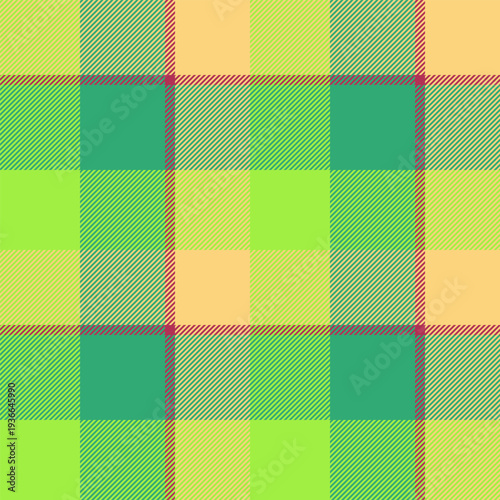 Adorable fabric vector tartan, sewing check seamless textile. Top background pattern texture plaid in mint and green colors.