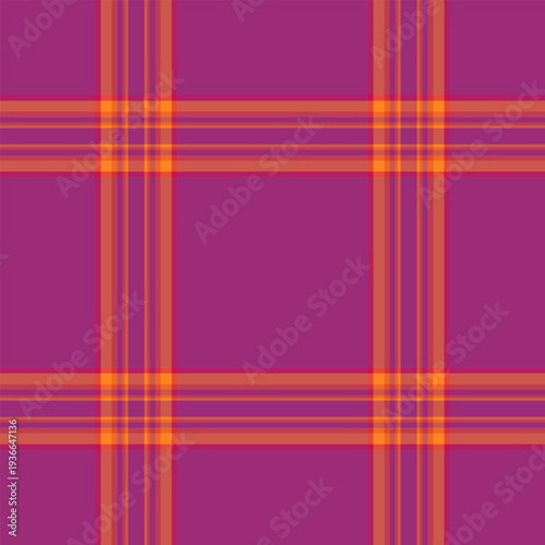 Color check background plaid, hounds tooth textile texture seamless. Calm vector tartan pattern fabric in red and pink colors.