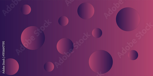 Dark Purple vector pattern with spheres. Abstract illustration with colored bubbles in nature style. Beautiful design for your business natural advert.