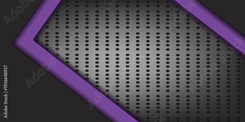 Vector abstract purple grey metal silver overlap direction with arrow combination design modern futuristic technology background vector illustration