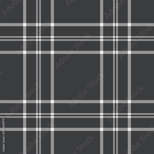 Identity pattern seamless vector, vogue fabric tartan textile. Geometric plaid background texture check in vintage gray and grey colors.