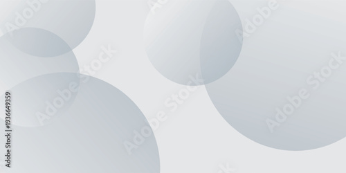 modern dynamic white gray circle shape shadow and light dimension background. eps10 vector