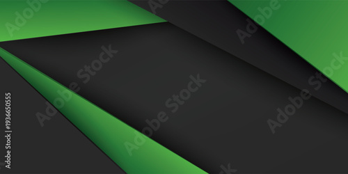 green background overlap dimension grey vector illustration message board for text and message design modern website