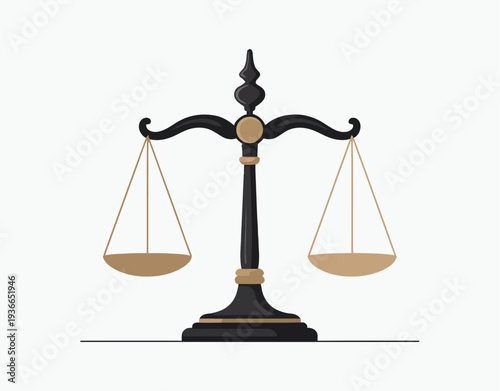 Gold Bars on Scales Vector Balanced Weighing Scale, Investment and Wealth Illustration