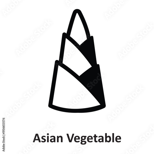  Asian Vegetable Vector Icon which can easily modify or edit