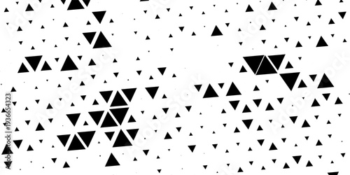 Fotografía Seamless halftone triangle pattern