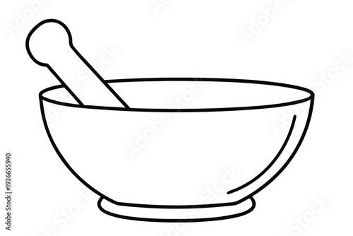 Mortar and Pestle, Grinding Tool Icon