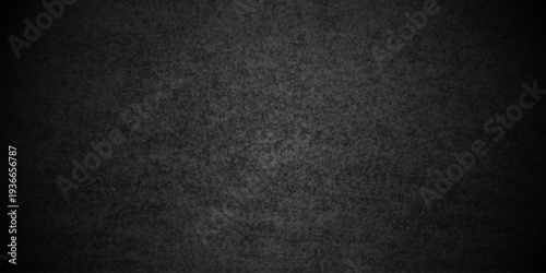 Dark black old wall paper grunge background. black blackboard chalkboard texture. Dark black concrete wall texture rough, distress backdrop background.