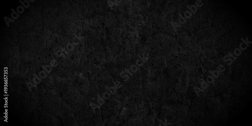 Dark black old wall paper grunge background. black blackboard and chalkboard texture. Dark black concrete wall texture element vintage grunge charcoal paint rough, distress backdrop background.