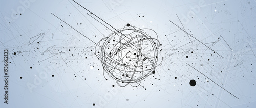 Abstract earth technology concept in dark network system