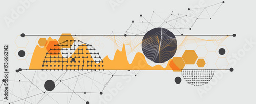 Abstract earth technology concept in dark network system