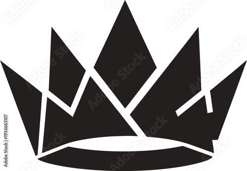 A black crown icon on a transparent background