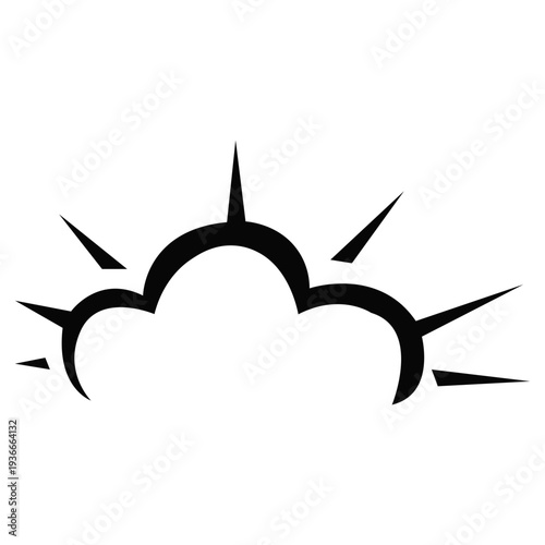 Comic Style Smoke Puff and Dust Jump Action Effect Vector