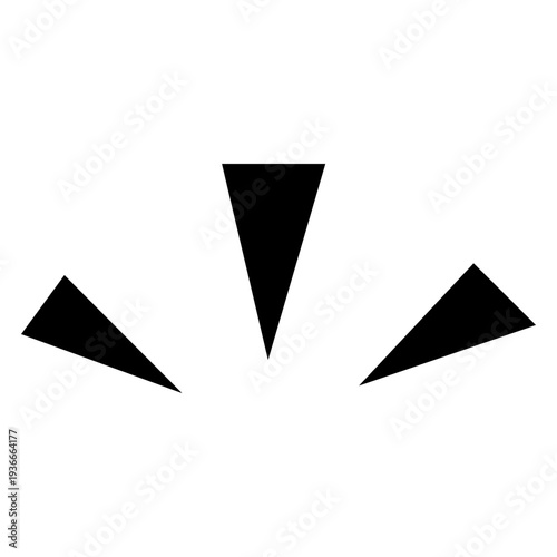 Free Download Downward Triangle Focus Lines and Manga Impact Effect Vector - GFXLoad