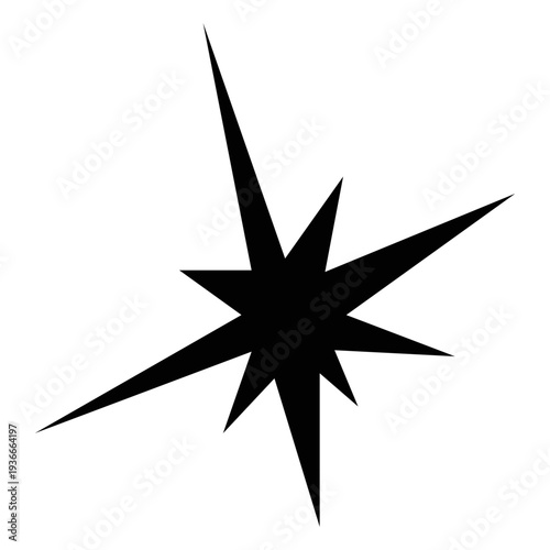 Sharp Star Sparkle and Comic Book Hit Flash Effect Vector