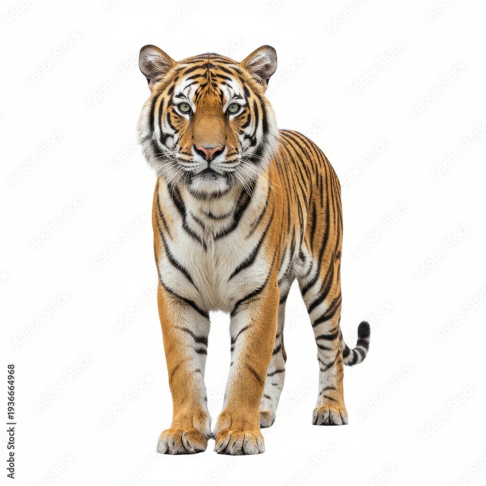 Obraz premium white tiger isolated on white