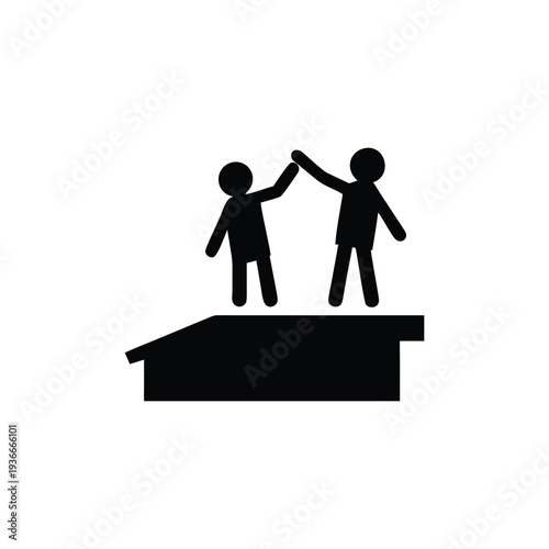 Friends Celebrating Success with a High-Five