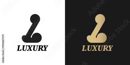 Luxury letter L logo design with elegant monogram style. Typography logo template suitable for fashion brand, boutique, beauty brand, jewelry, and premium company branding. Modern minimalist vector lo