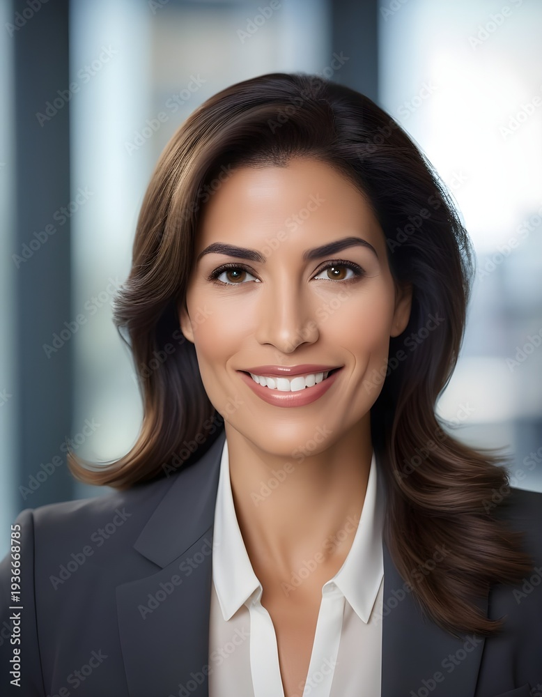 Fototapeta premium Smiling Latina Business Professional Corporate Headshot