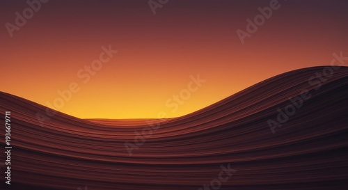 Abstract minimalist image showing a smooth, flowing horizon line separating vast, empty spaces ideal for backgrounds or copy ,expanse ,backdrop ,digital