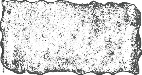 Irregular torn paper edge texture with a rough, textured surface and a transparent background, abstract distressed border for creative design elements