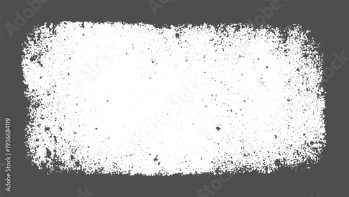 Rough abstract background texture with a distressed, granular surface and transparent center, weathered grunge frame for design projects and overlays