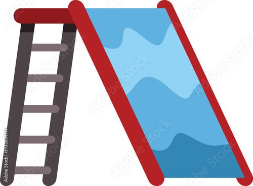 Playground slide icon illustrating childhood recreation and outdoor play