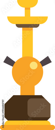 Hookah shisha water pipe icon representing lounge culture and middle eastern relaxation
