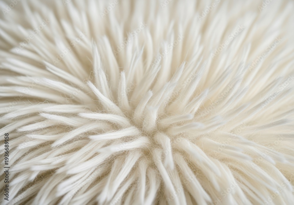Fototapeta premium Extreme close-up of luxurious, soft texture emphasizing the comforting, fuzzy fluffiness of the material, ideal for backgrounds, background, structure, cozy